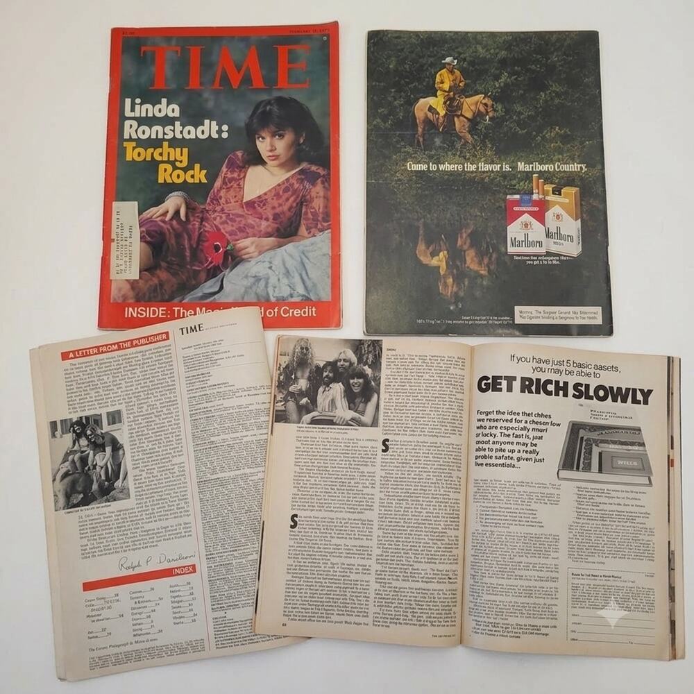 Vintage TIME Magazine Feb 28 1977 Linda Ronstadt Torchy Rock